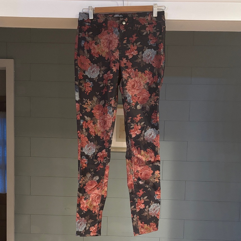 Karen Millen Floral Skinny Jeans